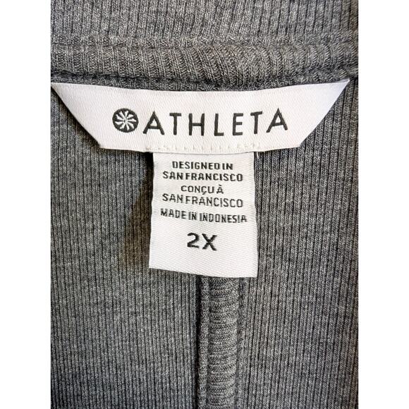 Athleta Presence Cocoon Wrap Cardigan Womens 2X Dark Gray Long Sleeve Open NWT - Picture 3 of 4